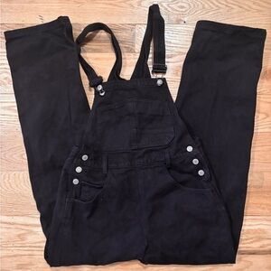 Brandy Melville John Galt Black Overalls Size Small